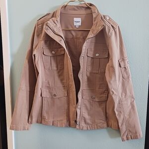 Kensie Cargo Jacket in Tan | Size M